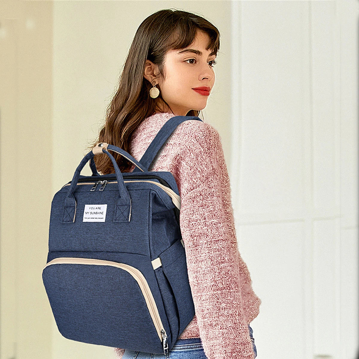 Stone™️ Foldable Baby Bed and Diaper Bag