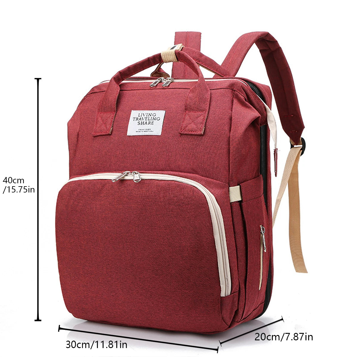 Stone™️ Foldable Baby Bed and Diaper Bag